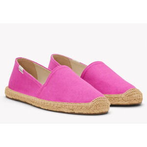 Soludos Dali Espadrille Flats Womens Slip On Summer Shoes, Pink, Size  9-9.5
